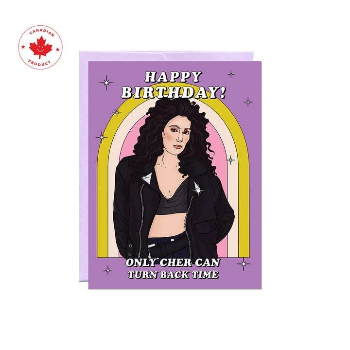 Cher Turn Back Time Birthday Card