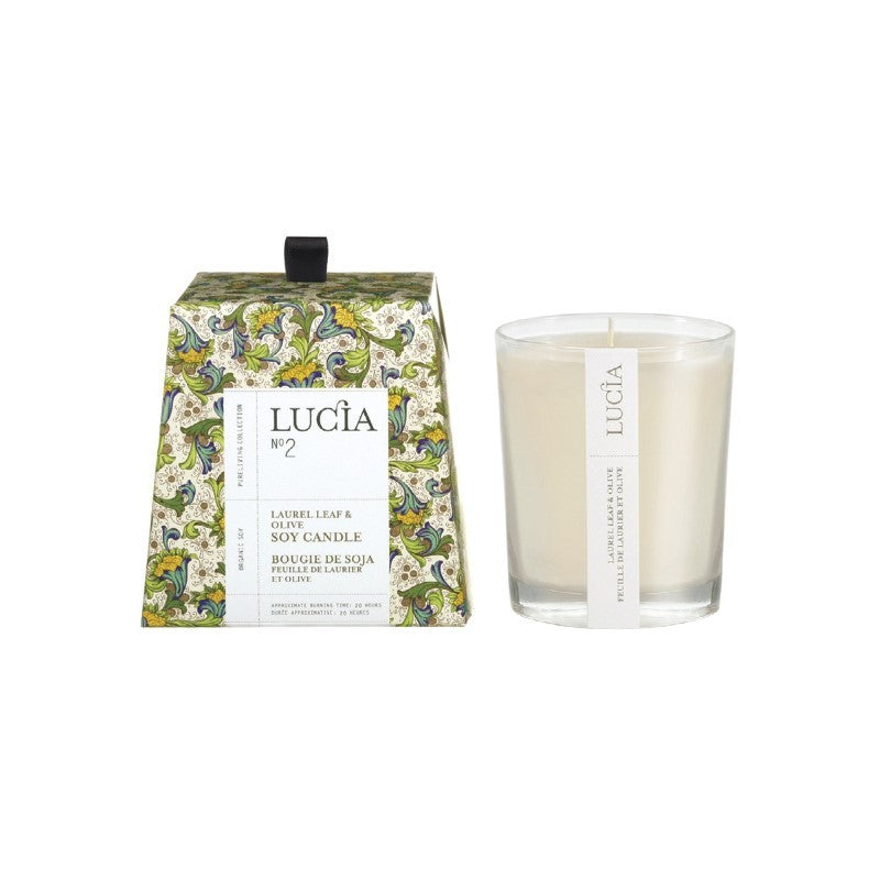 N°2 Laurel Leaf &amp; Olive Soy Candle