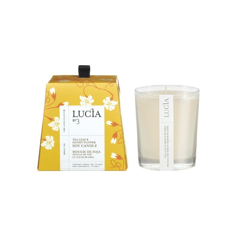 N°3 Tea Leaf &amp; Honey Flower Soy Candle