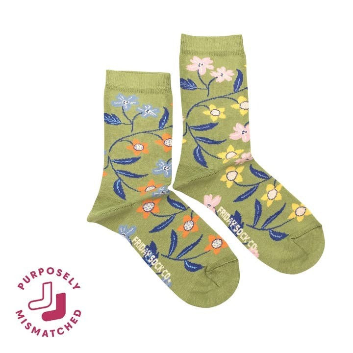 Flower Vine Socks - Sm