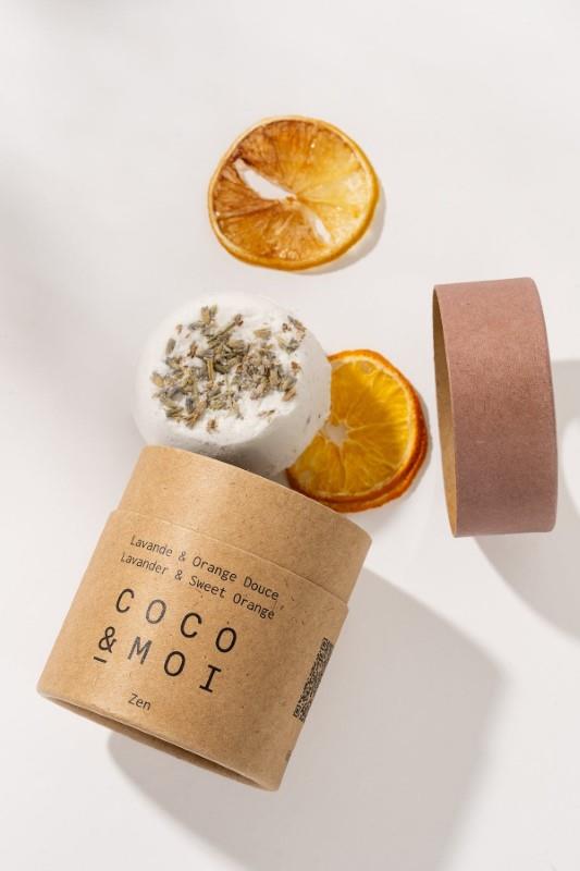Coco & Moi Lavender & Sweet Orange Bath Bomb