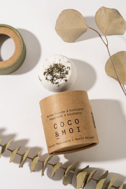 Coco & Moi Peppermint & Eucalyptus Bath Bomb