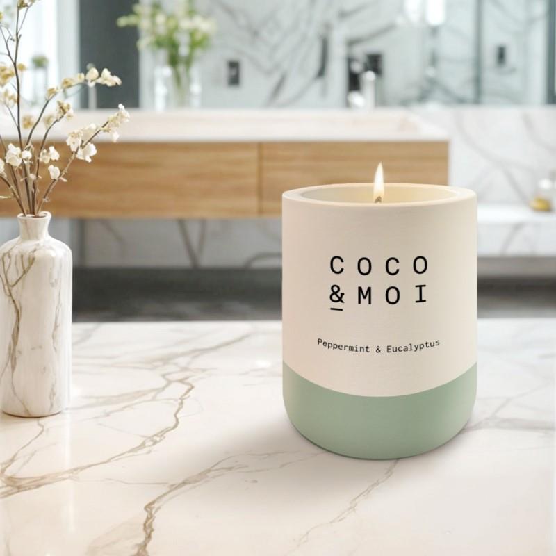 Coco &amp; Moi Peppermint and Eucalyptus Candle