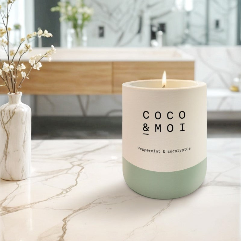 Coco & Moi Peppermint and Eucalyptus Candle