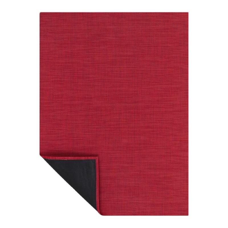 Chilewich Mini Basketweave Woven Floor Mat, Scarlet