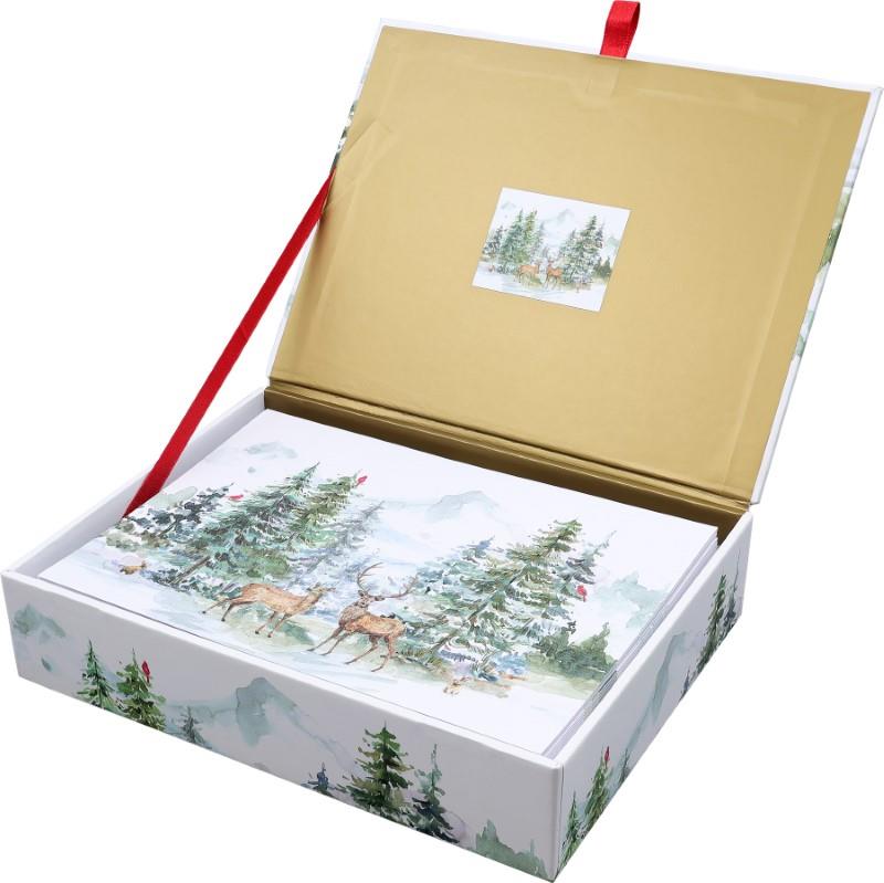 Winter Wonderland Deluxe Holiday Cards, Box of 20