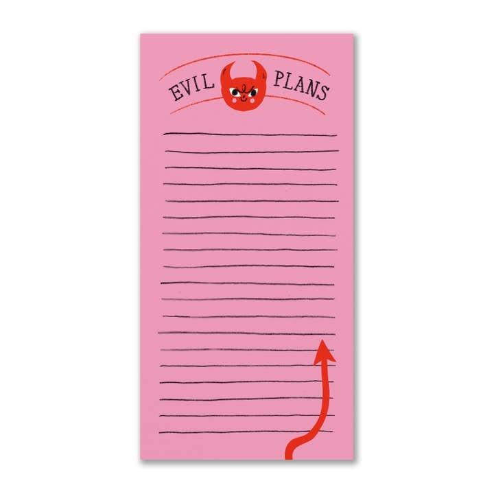 Evil Plans Notepad