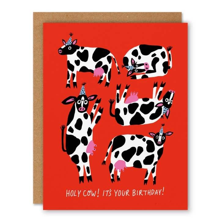 Holy Cow Birthday Card