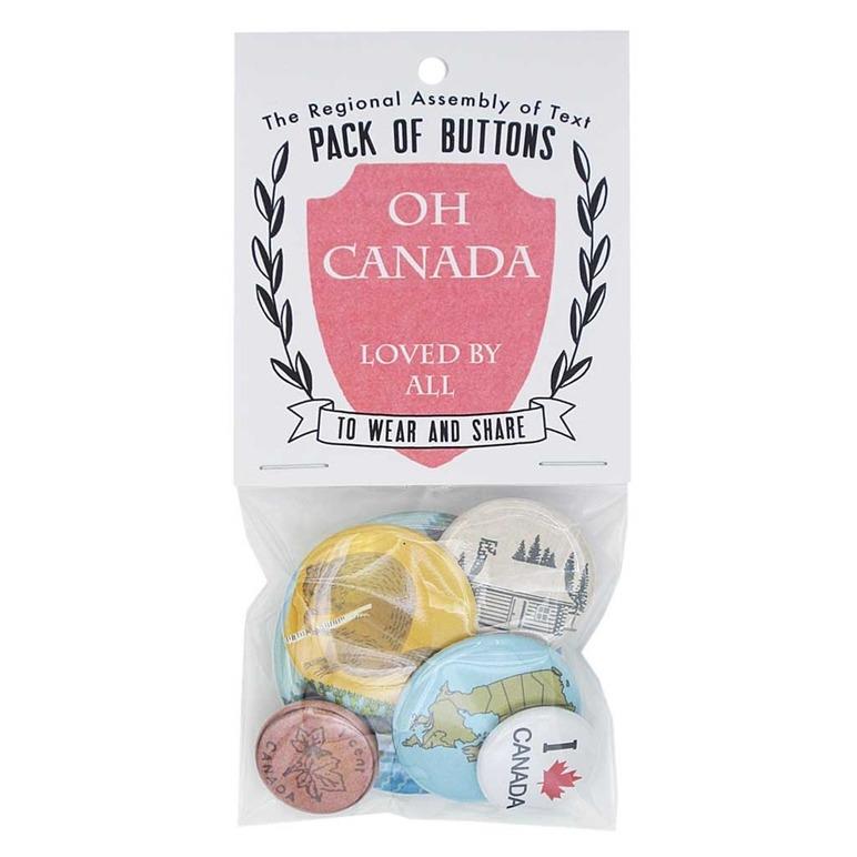 Oh Canada Pack Of Buttons
