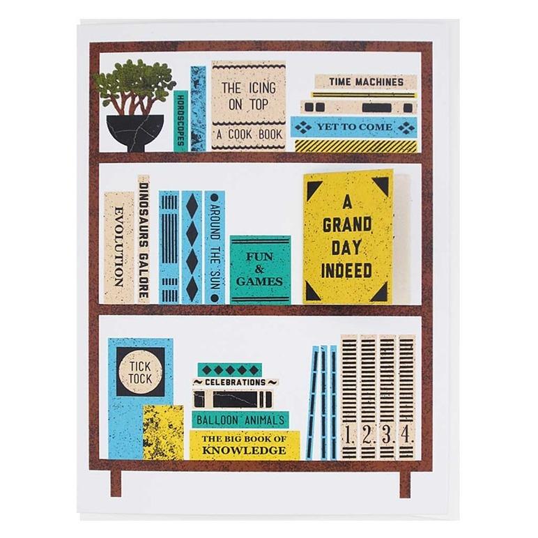Book Shelf Birthday Card