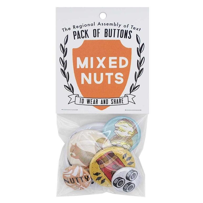 Mixed Nuts Pack Of Buttons