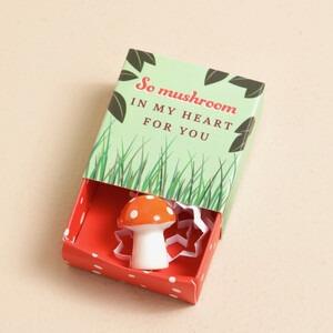 Mushroom - Tiny Matchbox Ceramic Token
