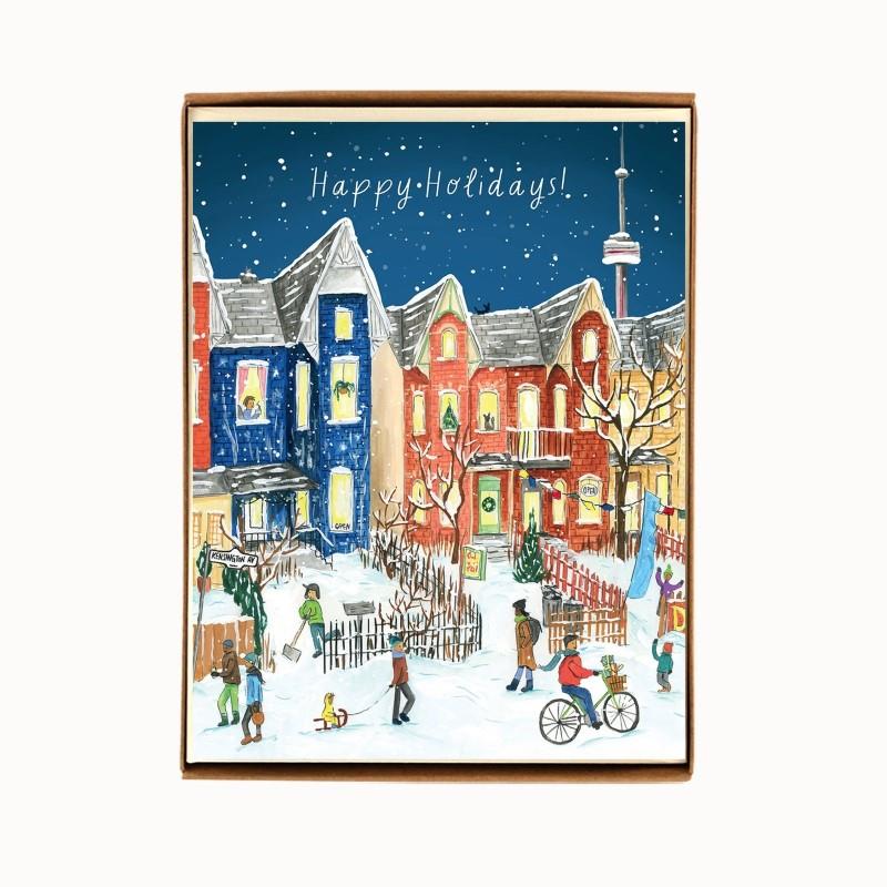 Kensington Market Holiday Greeting Cards, Box of 8