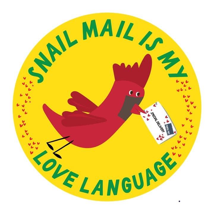 Snail Mail Is My Love Language – 3&quot; Vinyl Sticker