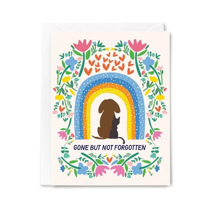Gone But Not Forgotten Pet Sympathy Card