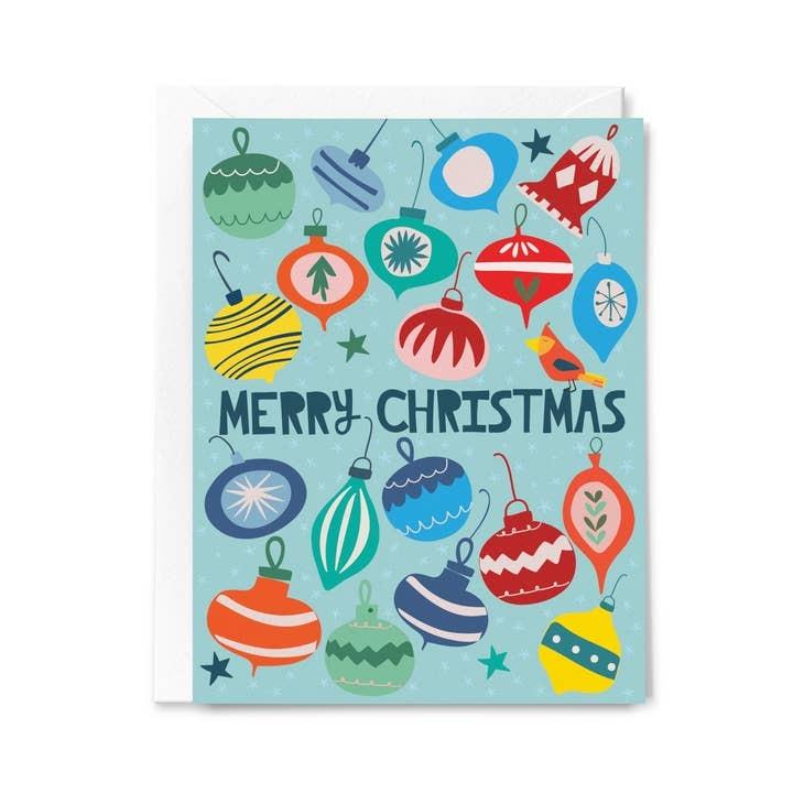 Vintage Ornaments Holiday Card