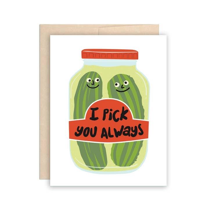 Pickle Jar Love Greeting Card