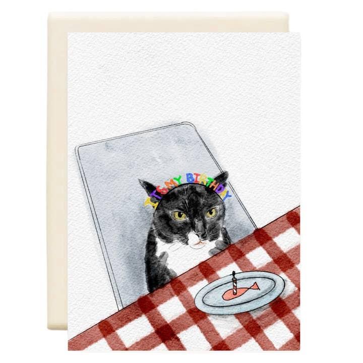 Puddy Cat Birthday Card