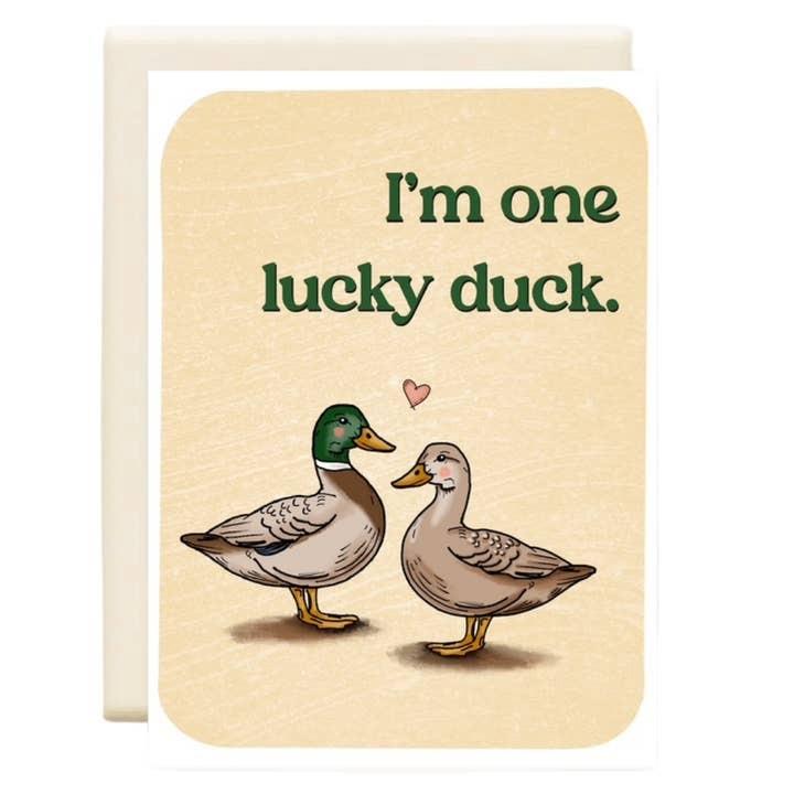 One Lucky Duck Greeting Card
