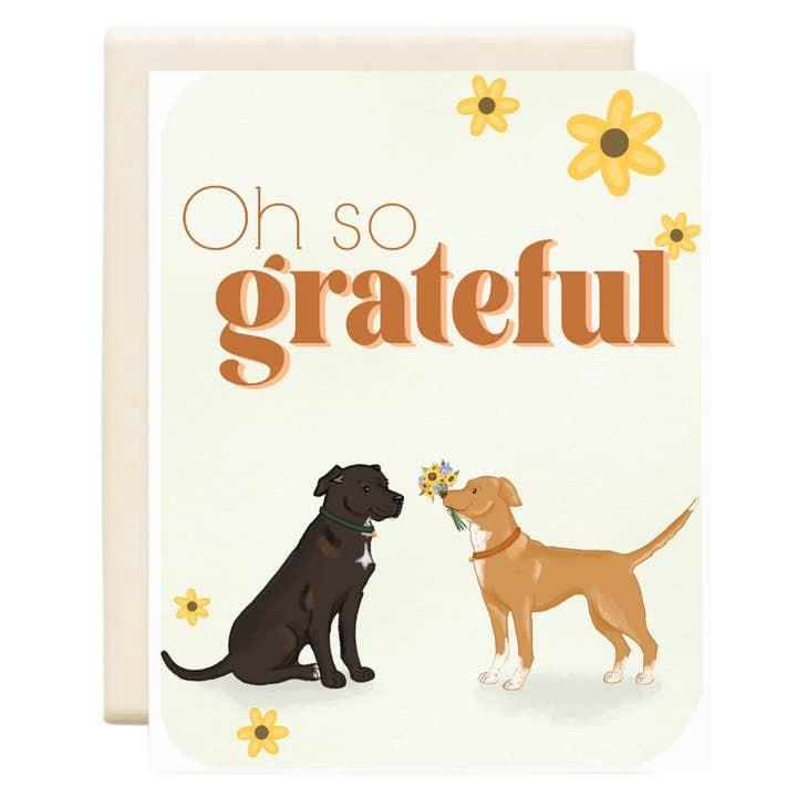 Grateful Dog Thank You Card