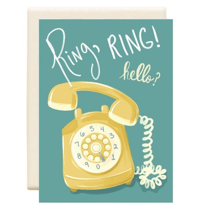 Rotary Phone Greeting Card