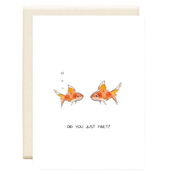 Fish Fart Greeting Card