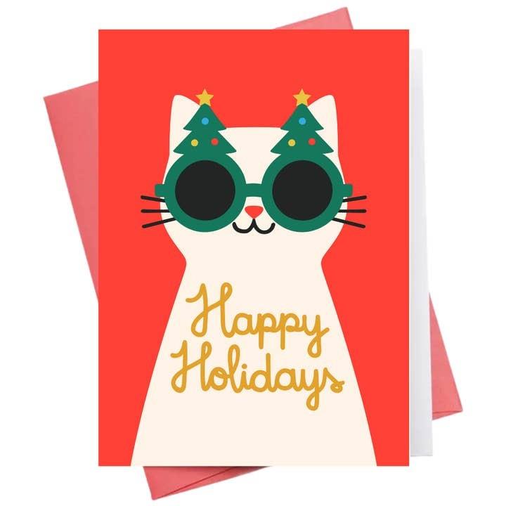 Cat Holiday Greeting Card
