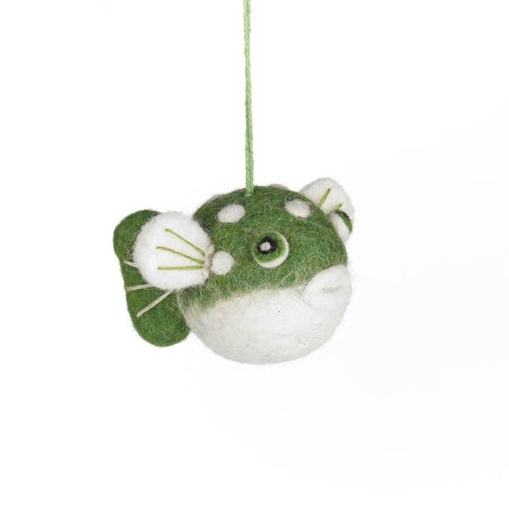 Handmade Puffer Fish Ornament