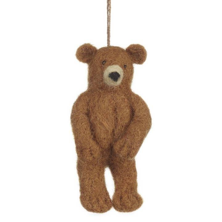 Handmade Grizzly Bear Ornament