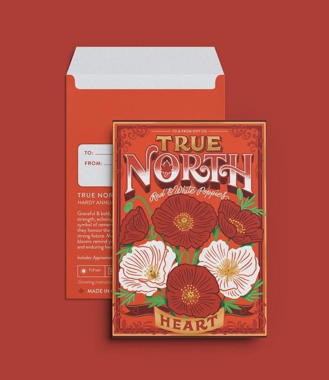 True North Canada Poppies (Heart) - Floriography Seed Packet