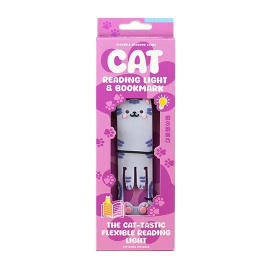 Cat Reading Light &amp; Bookmark