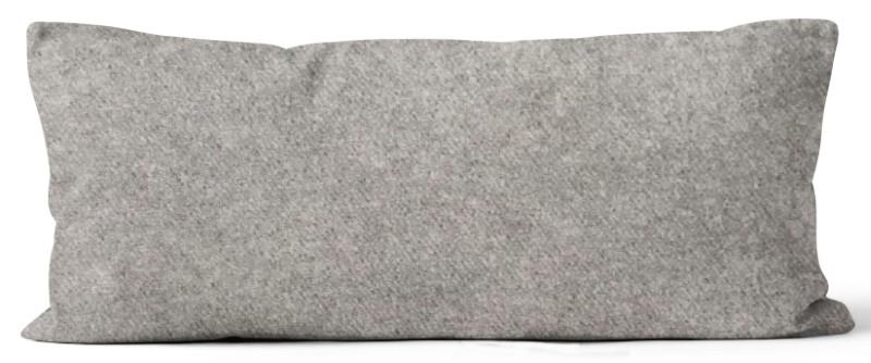 Movelvet Warm Grey Indoor Toss Cushion, 10.5&quot; x 22&quot;
