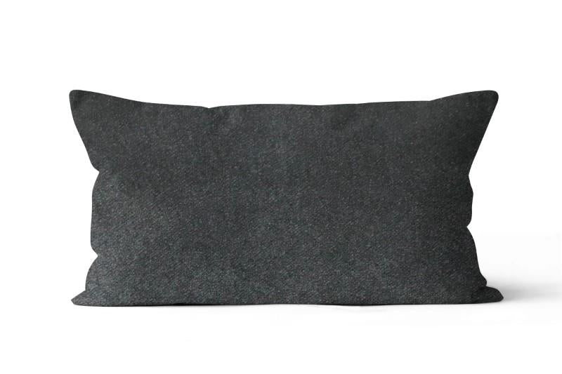 Movelvet Dark Grey Indoor Toss Cushion, 10.5&quot; x 22&quot;