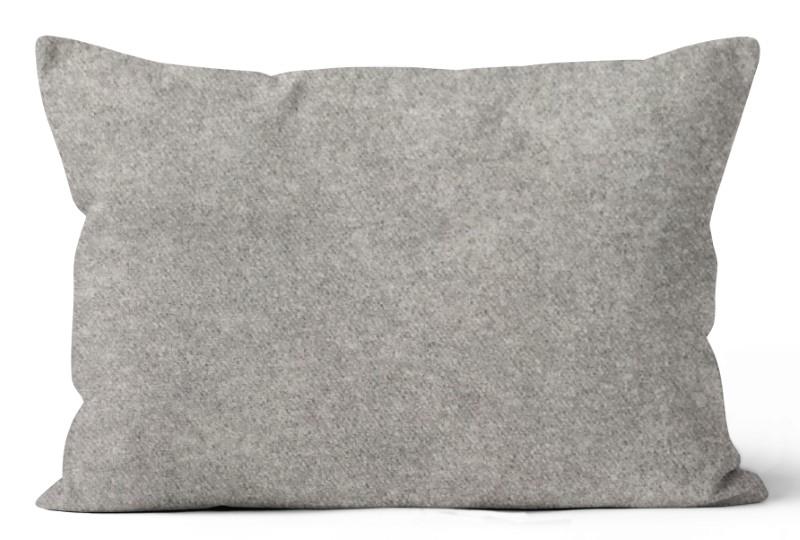 Movelvet Medium Grey Indoor Toss Cushion, 16&quot; x 24&quot;
