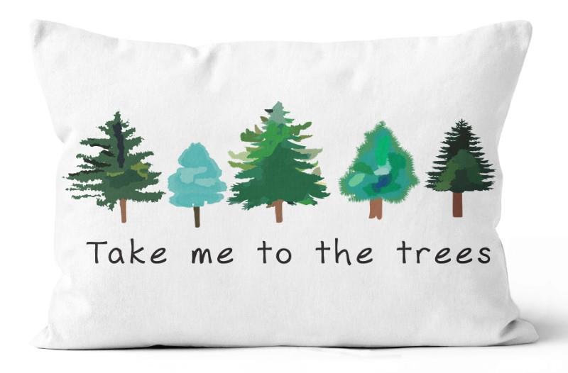 Take Me To The Trees Indoor Toss Cushion, 16&quot; x 24&quot;