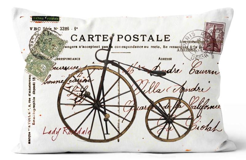 Carte Postale Indoor Toss Cushion, 16" x 24"