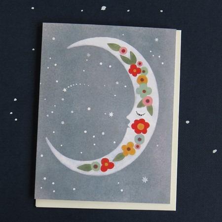 Crescent Moon Greeting Card