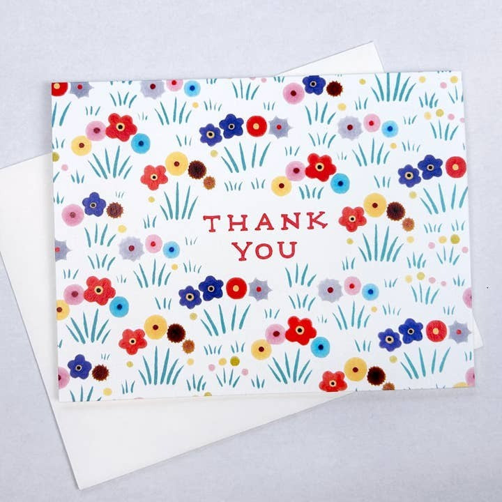 Grassy Field Thank You Card