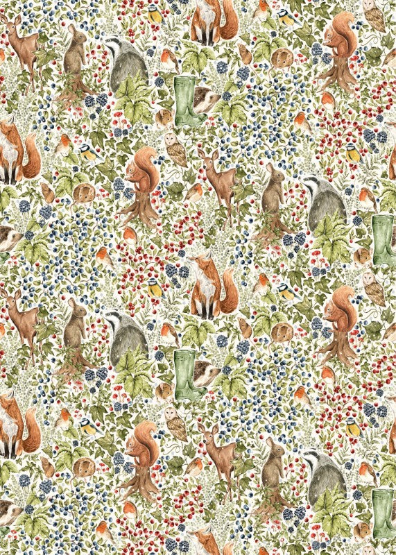 Holiday Animals Wrapping Paper, 3 Meters