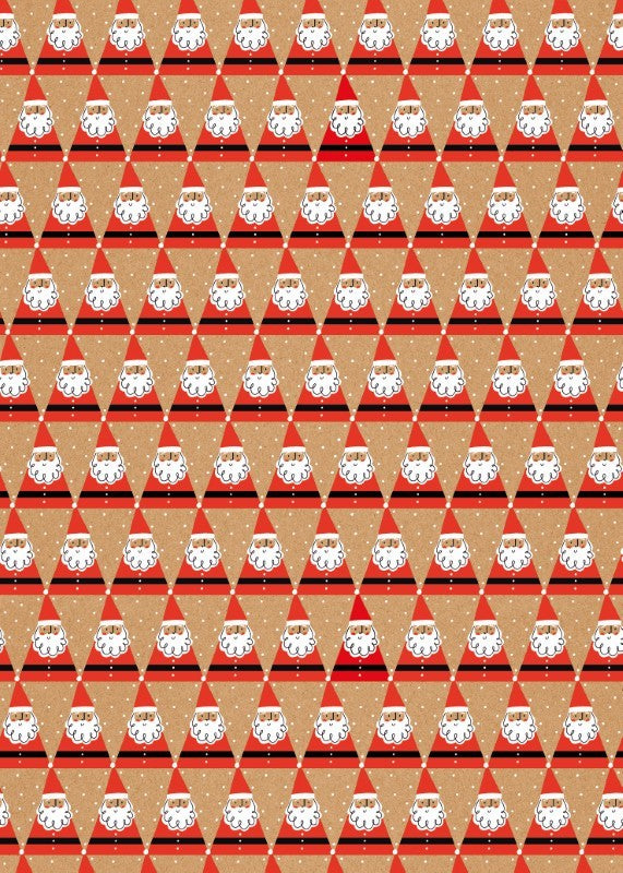 Santa Wrapping Paper, 3 Meters