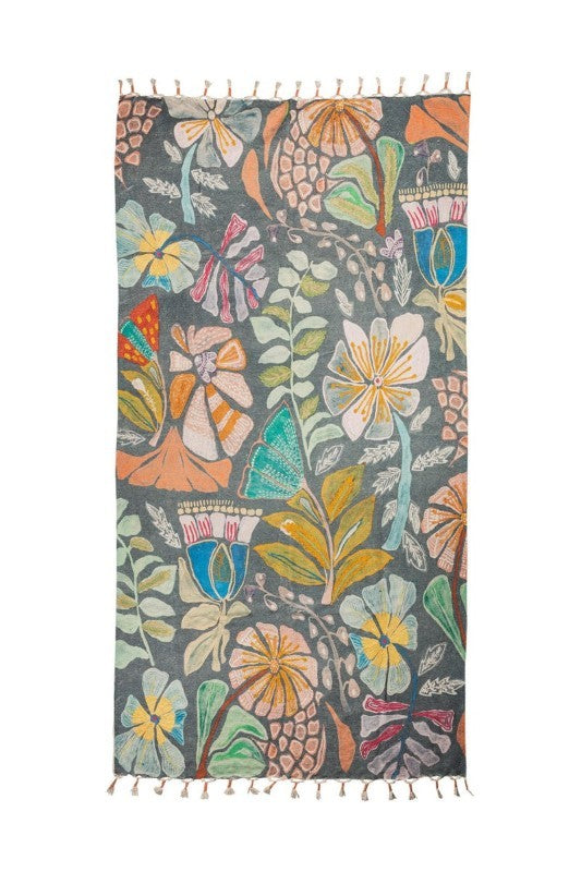 Tranquillo Grey Botanic Twist 8.2&#39; x 4.6&#39; Carpet