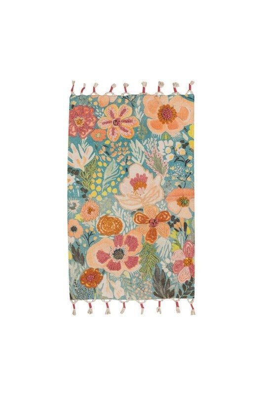 Tranquillo Turquoise Botanic Twist 3' x 2' Carpet