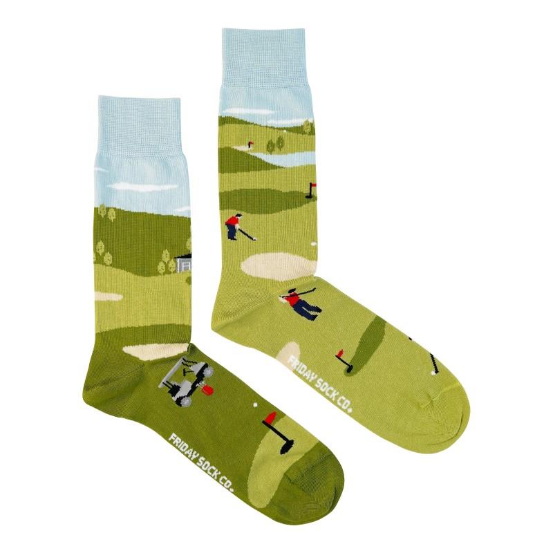 Golf Scene Socks - Lg