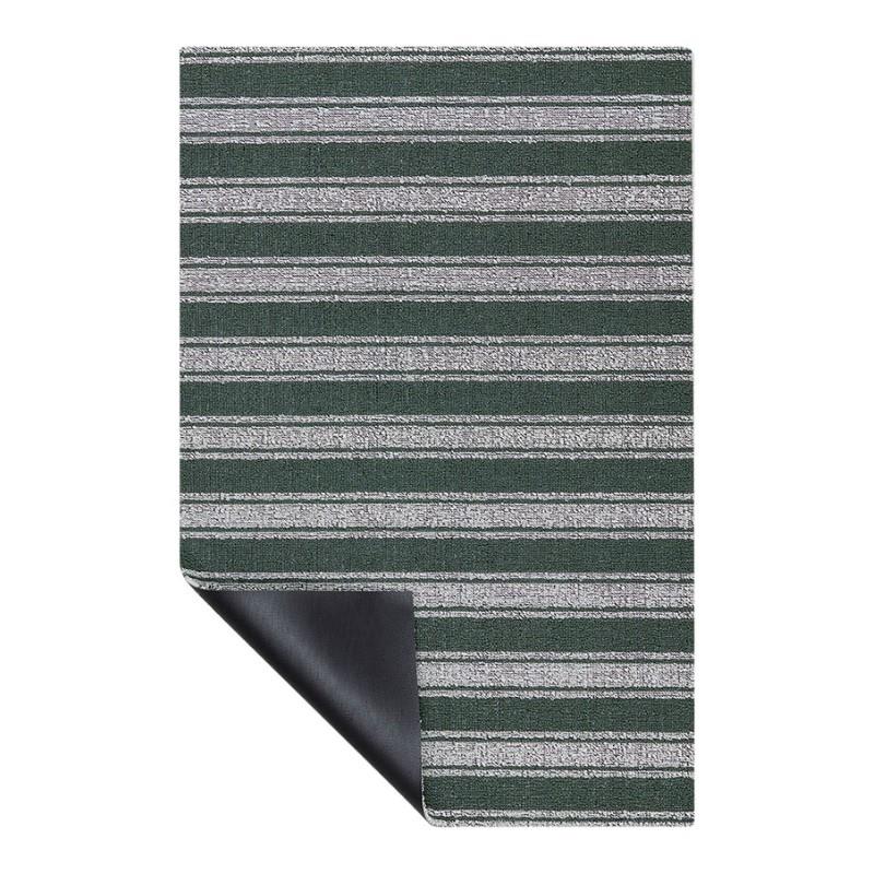 Chilewich Boardwalk Stripe Shag Mat, Fern
