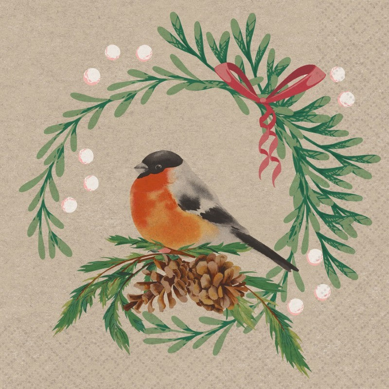 Joyful Bird - Luncheon Paper Napkins - Pack/20
