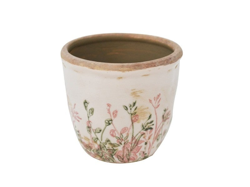 Antique Little Flowers Plant Pot 10cm