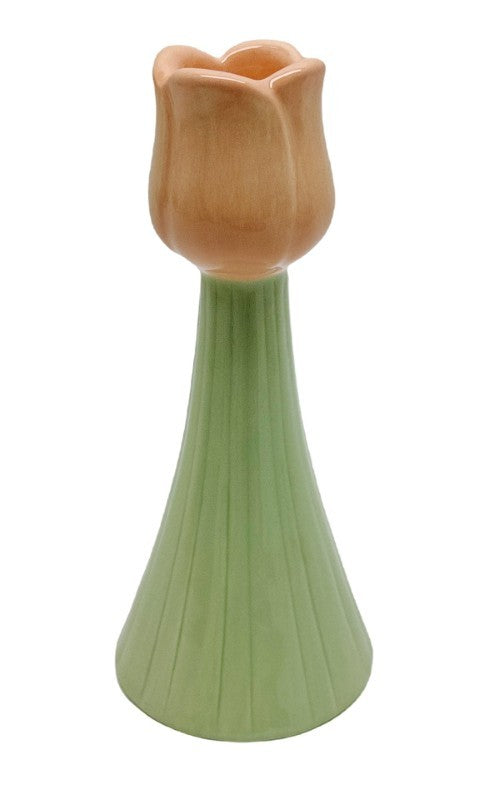 Pink Tulip Candle Holder 15cm
