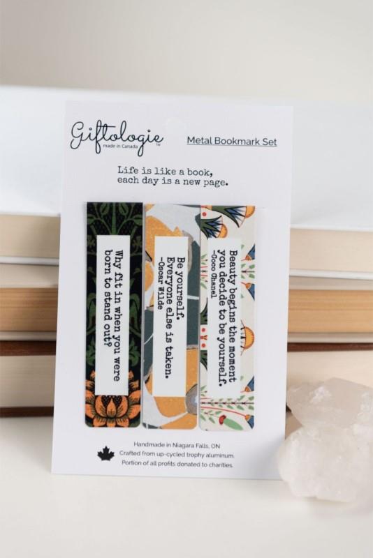 Amaris Mix Of Quotes - Metal Bookmark Set of 3