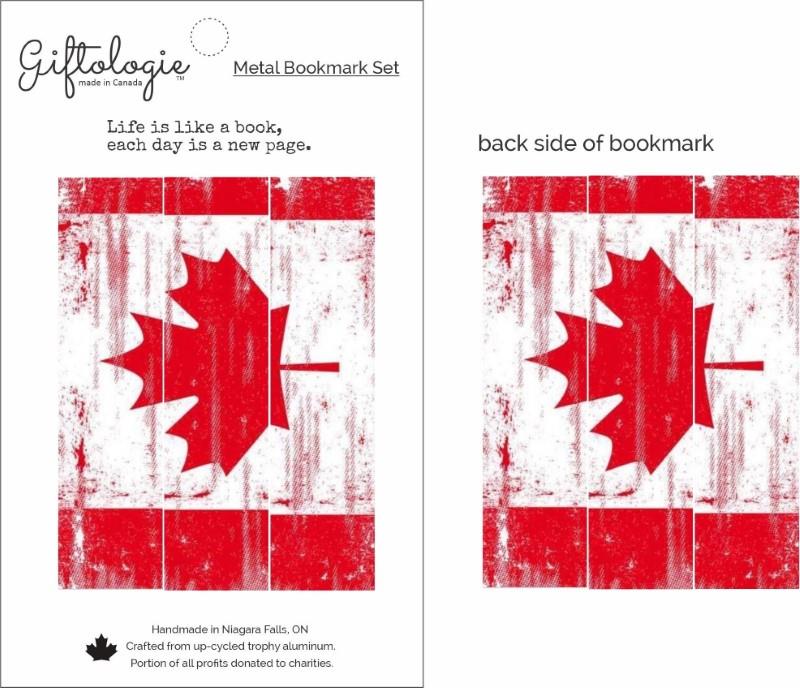 Canada Flag - Metal Bookmark Set of 3