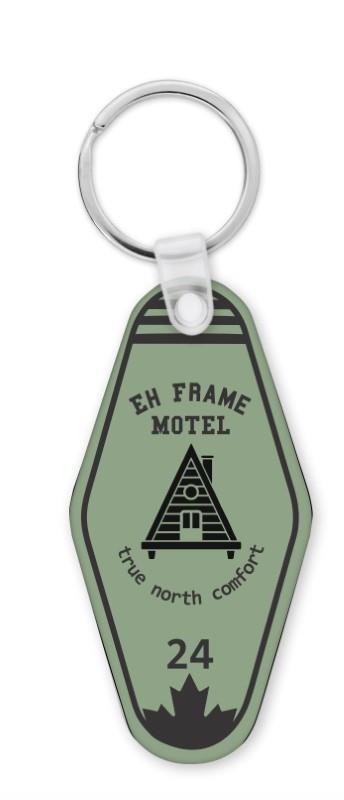Eh Frame Motel Keychain